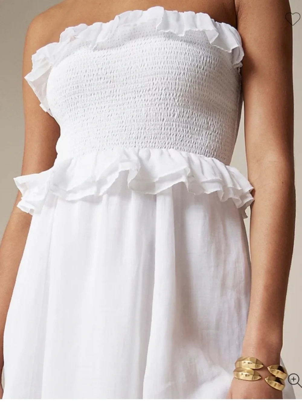 J. Crew NWT Ravenna Dress Size XS Maxi Ramie White